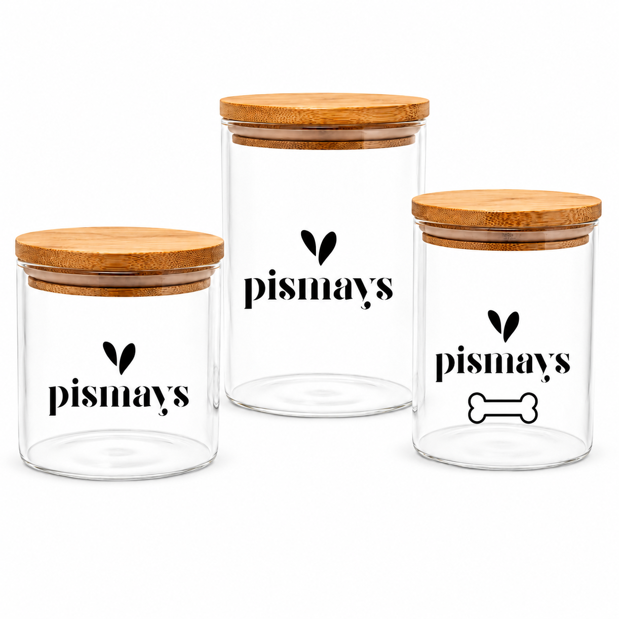PISMAYS Pet Treat Jar Set