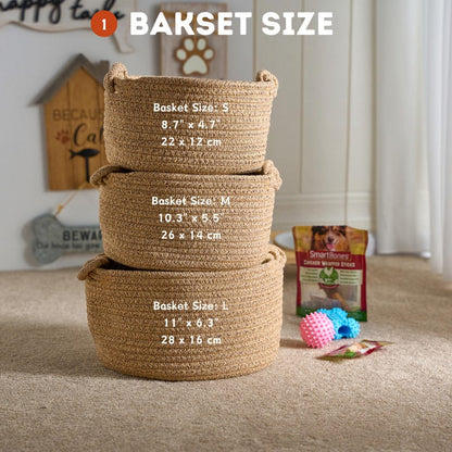 PISMAYS Personalised Pet Toy Basket